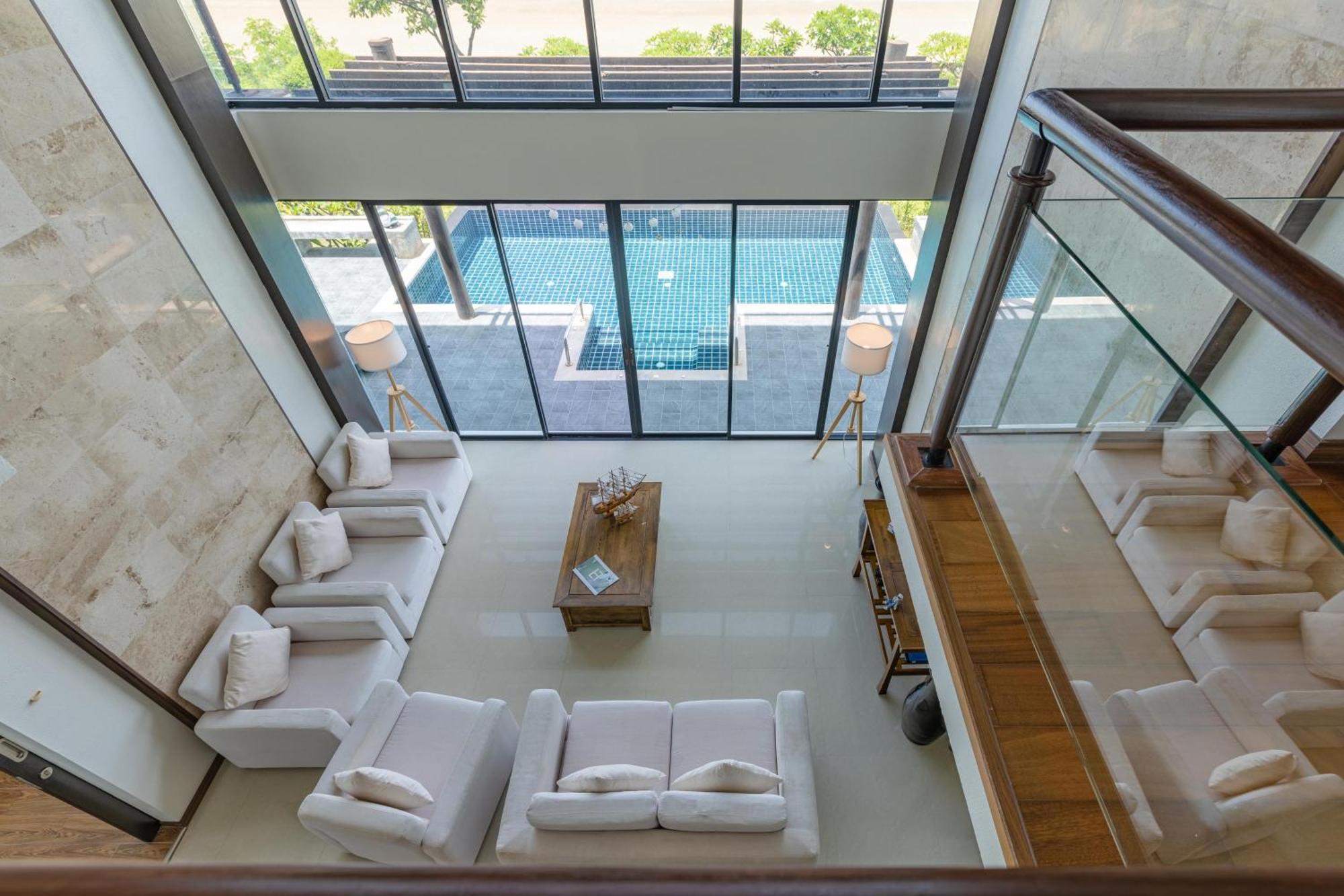 Beachfront Modern 4 Bedroom Pool Villa - Rv Хуа Хин Экстерьер фото